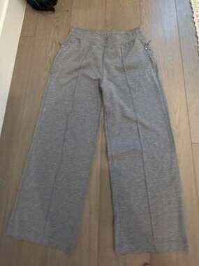 Old Navy Wide Leg Gray Knit Pants